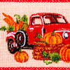 2.5"x10yd Jute Red Harvest Truck Ribbon - view 2 of 3