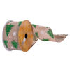 2.5"x10yd Natural Green Tree Ribbon - view 1 of 2