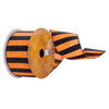 2.5"x10yd Orange Black Stripe Ribbon - view 1 of 2