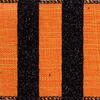 2.5"x10yd Orange Black Stripe Ribbon - view 2 of 2