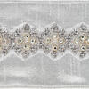 Vickerman 4"x5yd Jeweled Wired Edge Ribbon - view 2 of 2