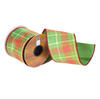 Vickerman 4"x10YD Plaid Wired Edge Ribbon - view 1 of 4