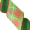 Vickerman 4"x10YD Plaid Wired Edge Ribbon - view 2 of 4