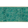 4"x10yd Dark Green/Gold Lines Ribbon - view 3 of 4