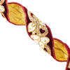 2.5"X5YD Burgundy/Gold Trim Ribbon - view 3 of 3