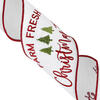 4"x10yd White Farm Fresh Trees Ribbon - view 2 of 4