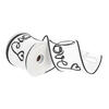 4"x10yd White/Black Love Print Ribbon - view 1 of 4