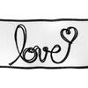4"x10yd White/Black Love Print Ribbon - view 3 of 4