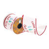 4"x10yd White/Red Farm Fresh Tree Ribbon - view 1 of 4