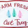 4"x10yd White/Red Farm Fresh Tree Ribbon - view 4 of 4