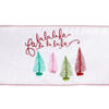 4"x10yd White Fa La La Tree Ribbon - view 3 of 4