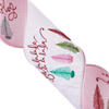 4"x10yd White Fa La La Tree Ribbon - view 2 of 4