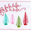 4"x10yd White Fa La La Tree Ribbon - view 4 of 4