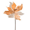 Vickerman 12" Velvet Poinsettia Mesh Aritificial Christmas Spray - view 1 of 3