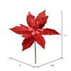 Vickerman 13" Poinsettia Sequin Aritificial Christmas Spray - view 2 of 3