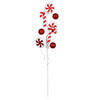 20" Red/White Candy Cane Swirl Spray 6Bg - view 1 of 2