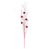 20" RedWhite Glit Ball Curly Spray 6/Bag - view 1 of 2