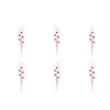 20" RedWhite Glit Ball Curly Spray 6/Bag - view 2 of 2