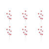 20" RedWhite Glitter Snowflake Spray 6Bg - view 2 of 2