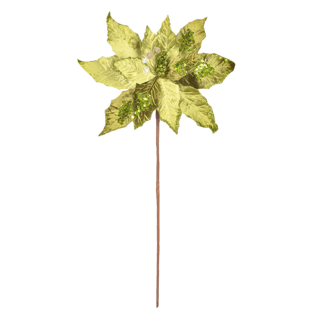 Vickerman 17" Poinsettia Stem