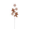 Vickerman 29" Gingerbread Man and Snowflake Spray, 6/bag - view 1 of 2