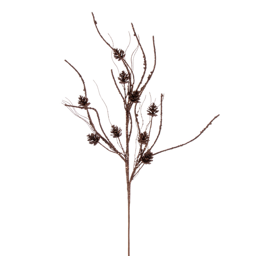 Vickerman 32" Mini Pinecone Twig Glitter Spray