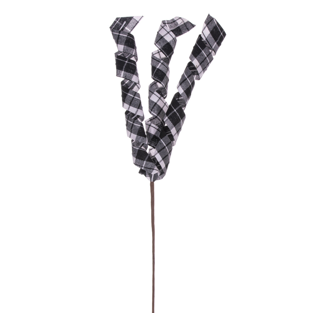 Vickerman 23" Plaid Swirl Spray, 8/bag