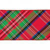 Vickerman Red, Green, Blue Metallic Diagonal Plaid with Red Trim/Backing Ribbon - view 2 of 2