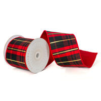 Red, Black, Gold Plaid