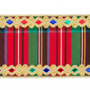 Vickerman Multicolor Traditional Plaid with Jeweled Gold Applique Center and Gold Backing Ribbon - view 2 of 2