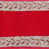 4"x5yd Velvet Jewel Trim Ribbon - view 2 of 3