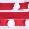 1"x10yd Dupion with Pom Pom/Trim Ribbon - view 3 of 3