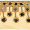 4"x5yd Gold Trim Mirrors Ribbon - view 2 of 3