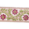 2"x5yd Flower Jewel Mesh Trim Ribbon - view 2 of 3