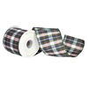 Vickerman Green Dupioni Plaid Ribbon - view 1 of 3
