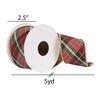 Vickerman Gray Bias Perth Plaid Gold Fused Ribbon - view 2 of 3