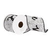 4"x5yd White All Joy World Map Ribbon - view 1 of 3