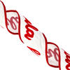 4"x5yd White Falala Stitch Ribbon - view 2 of 3