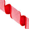 4"x5yd Red Houndstooth Pom Pom Ribbon - view 2 of 3