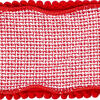 4"x5yd Red Houndstooth Pom Pom Ribbon - view 3 of 3