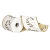 Vickerman 4" x 5 yd Seqin Embellished Dupion Ribbon - view 1 of 3