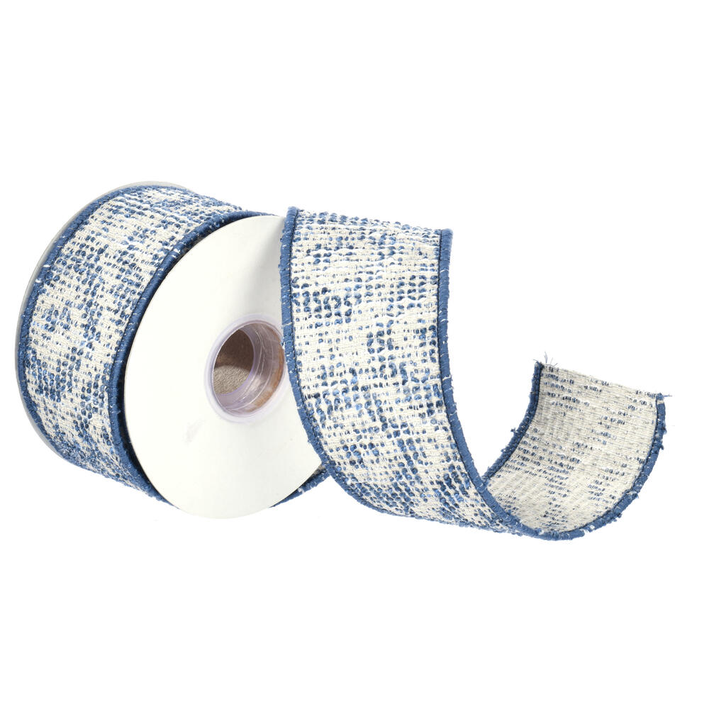 Vickerman Blue Jacquard Ribbon.