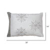 14"x20" Banded Snowflake Pillow - view 4 of 4
