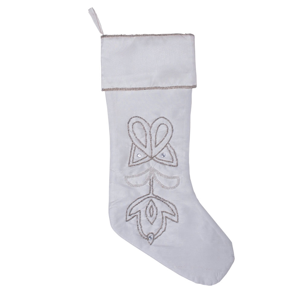 8"x19" Pointed Beaded Stocking