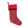 8"x19" Burgundy Frost Stocking - view 1 of 2