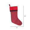 8"x19" Burgundy Frost Stocking - view 2 of 2