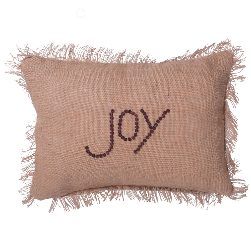 14"x20" Holiday Words Joy Pillow