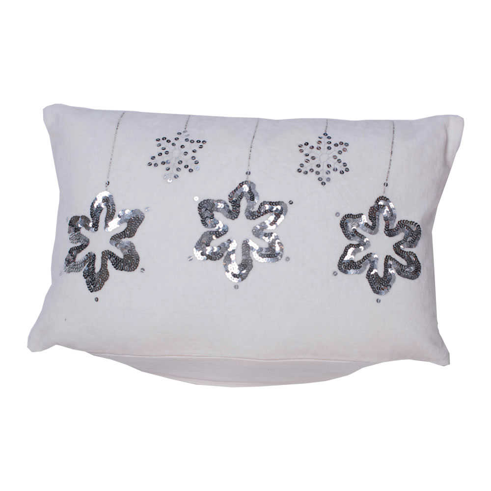 12"x20" Silver Flakes Pillow