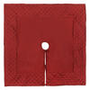 52" Burgundy Quilt Stitch Jewl Treeskirt - view 1 of 5