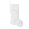 21" Ivory Quilt Stitch Jewel Stocking - view 1 of 2